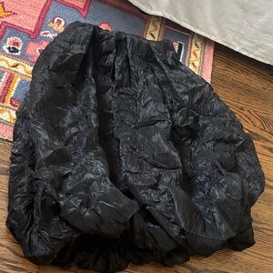 Zara Black Textured Mini Skirt